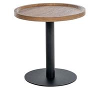 Mesa auxiliar aspen madera marrón ø 40 cm