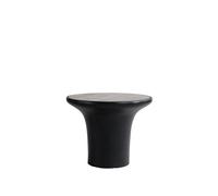 Mesa Auxiliar Baja de Trompeta en Travertino Plata