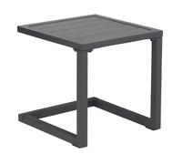 Mesa auxiliar barbados de aluminio gris antracita