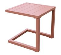 Mesa auxiliar barbados de aluminio terracota