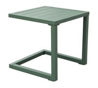 Mesa auxiliar barbados de aluminio verde salvia