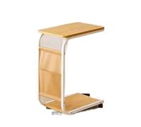 Mesa auxiliar compacta amarilla - Mesa de café y té móvil, mini mesa esquinera, mesa auxiliar cuadrada pequeña para sala de estar, dormitorio y oficina - versátil y elegante