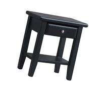 Mesa auxiliar compacta de madera a escala 1:12 con estante abierto para decoración del hogar, modelo de casa, accesorios de escena