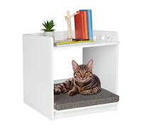 Mesa auxiliar con cama para mascota Mesa de sofá con lecho para gato Mesa salón