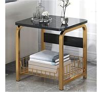Mesa auxiliar con estante de almacenamiento, mesa auxiliar de 2/3/4 niveles para sala de estar, dormitorio, oficina, ahorra espacio, mesa para decoración del hogar