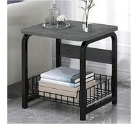 Mesa auxiliar con estante de almacenamiento, mesa auxiliar de 2/3/4 niveles para sala de estar, dormitorio, oficina, ahorra espacio, mesa para decoración del hogar