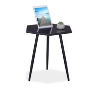 Mesa auxiliar con soporte para tablet Mesita auxiliar hexagonal Mesa de salón