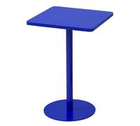Mesa Auxiliar Cuadrada Pequeña, Mesa De Centro De Negociación De Hierro for Exteriores, Fácil De Montar, for Recepción, Bar De Tienda De Té con Leche(Blue,48x72cm/19x28in)