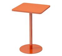 Mesa Auxiliar Cuadrada Pequeña, Mesa De Centro De Negociación De Hierro for Exteriores, Fácil De Montar, for Recepción, Bar De Tienda De Té con Leche(Orange,48x72cm/19x28in)