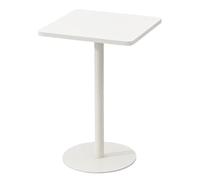 Mesa Auxiliar Cuadrada Pequeña, Mesa De Centro De Negociación De Hierro for Exteriores, Fácil De Montar, for Recepción, Bar De Tienda De Té con Leche(White,48x72cm/19x28in)