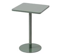 Mesa Auxiliar Cuadrada Pequeña, Mesa De Centro De Negociación De Hierro for Exteriores, Fácil De Montar, for Recepción, Bar De Tienda De Té con Leche(Green,60x72cm/24x28in)
