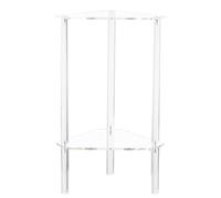 Mesa auxiliar de acrílico transparente: tablero iluminado duradero que crea un área decorativa práctica en habitaciones modernas, entrada de la suite, sala de estar, diseño cuidado que proporciona est