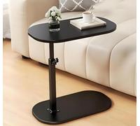 Mesa auxiliar de altura ajustable, mesa auxiliar giratoria de 360° para sofá, cama y bañera, diseño giratorio moderno para sala de estar y dormitorio