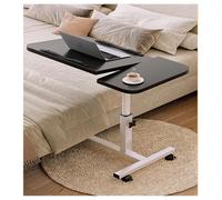 Mesa auxiliar de cama de altura ajustable, mesita de noche, la altura se puede subir o bajar, adecuada para camas, sofás, etc. Con fuerte capacidad de carga