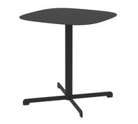 Mesa auxiliar de exterior foggia acero 43x40x40cm gris antracita [casa.pro]