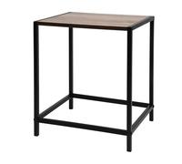 Mesa Auxiliar de Hierro y MDF 32,5x28x37,5cm