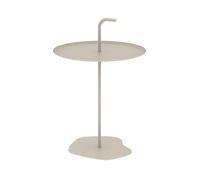 Mesa auxiliar de jardín calimera 56,5x38 cm color champán [casa.pro]