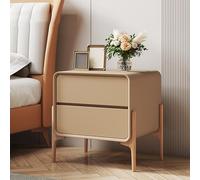 Mesa auxiliar de la mesita de noche moderna para el dormitorio con un ensamblaje fácil y una gran capacidad de almacenamiento elegante y funcional para espacios pequeños con estructura de mortaja y