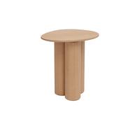 Mesa auxiliar de madera clara HOLLEN