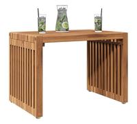 Mesa auxiliar de madera de teca maciza, resistente a la intemperie, muebles de exterior para patio, terraza y espacios interiores