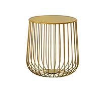 Mesa auxiliar de metal con forma de calabaza, moderna mesa de centro redonda para sala de estar, muebles de acento único, decoración contemporánea del hogar