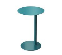 Mesa auxiliar de metal en forma de C, mesa redonda minimalista, mini mesita de noche, mesa de esquina de hierro forjado, adecuada para dormitorios, estudios, salas de esta green 40*50cm / 15.7*19.7in