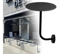 Mesa Auxiliar De Pared Escritorio Colgante Forma De L Bandeja De Bar De Cócteles Redondas Hierro Forjado Soporte De Carga para Sala De Estar Comedor(30cm)