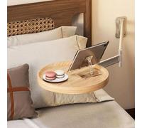 Mesa Auxiliar De Pared, Mesa Auxiliar Redonda Plegable, Mesa De Sofá Para Espacios Pequeños, Mesa De Centro Plegable Junto A La Cama, Escritorio Flotante, Mesas Auxiliares Para Dormitorio(Brass)