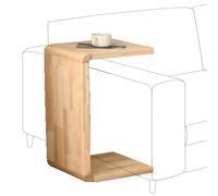 Mesa auxiliar de roble macizo, ligera, versátil, respetuosa con el medio ambiente, ideal para sofá, mesita de noche, uso en el pasillo