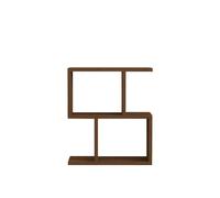 Mesa auxiliar decorada en madera de nogal l45 cm - zet 51.4 cm