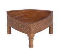 Mesa Auxiliar Decorativa Madera Mangoholz 20 cm Oriental Vintage Hecha a Mano