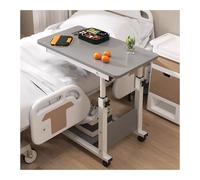 Mesa auxiliar en forma de C, altura ajustable, giratoria, diseño plegable, mesa de lactancia móvil con marco de metal