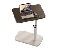 Mesa auxiliar en forma de C de altura ajustable con bandeja inclinable y parte superior giratoria de 360° para uso en mesita de noche o portátil