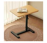 Mesa auxiliar en forma de C, mesa auxiliar de altura ajustable, mesa de sofá giratoria, se levanta y baja libremente, uso versátil en múltiples escenarios