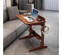 Mesa auxiliar en forma de C, mesa auxiliar moderna para sala de estar y dormitorio, diseño que ahorra espacio, mueble versátil y funcional para cualquier decoración del hogar