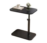 Mesa auxiliar en forma de C - Mesa auxiliar pequeña de rotación de 360 grados, sofá resistente con soporte para ordenador portátil | Sala de estar Dormitorio Estudio Compacto Muebles Accesorio