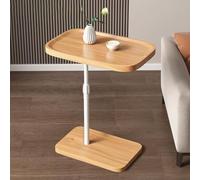 Mesa auxiliar en forma de C, mesas auxiliares ajustables para sofá, mesa de bandeja de TV moderna para sala de estar y dormitorio