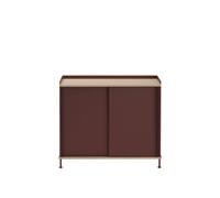 Mesa Auxiliar Enfold 100x45 Roble/Rojo Profundo