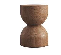 Mesa auxiliar escandinava de madera maciza, muelles de troncos rústicos, taburete redondo para sala de estar, adornos para el hogar, sillas de madera natural (juego de 6)