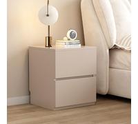 Mesa Auxiliar Estrecha, Mesita De Noche Pequeña, Mesita De Noche, Mesitas Auxiliares, Mesitas De Noche para Espacios Pequeños, Mesita De Noche De Madera Blanca para Dormitorio(Khaki,35*40*50cm)