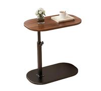 Mesa Auxiliar Giratoria Moderna En Forma De C con Altura Ajustable para Sofá Cama, Mesa De Centro Pequeña con Rotación De 360°, Se Adapta Debajo del Sofá Y La Bañer,A-45 * 30cm