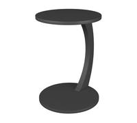 Mesa auxiliar holeby con 4 ruedas aglomerado 56 x ø 38 cm - gris [en.casa]