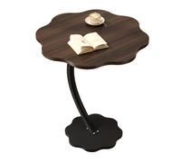 Mesa auxiliar lateral de pétalo de 23.6" de , mesita de para sofá con esquinas redondeadas, carga estable y fácil de mover, para , dormitorio y junto a la cama, estilo minimalista elegante
