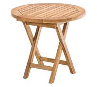 Mesa auxiliar maharao madera teca ø 50 cm