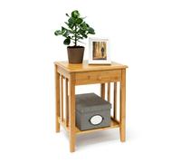 Mesa auxiliar mesita de café 2 estantes ligero mesa de noche mueble auxiliar