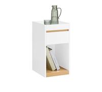 Mesa auxiliar mesita de noche fbt137-w sobuy es 30 cm