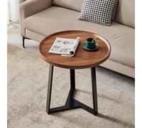 Mesa auxiliar minimalista de doble capa para decoración de sala de estar, elegante e impermeable, con fácil limpieza, respetuosa con el medio ambiente y opciones de varios colores, acabado de pintura
