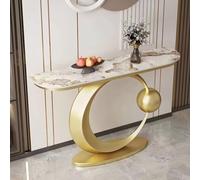Mesa auxiliar minimalista para salón,Consola moderna y para colocar detrás del sofá,Tapa de mármol artificial,Ideal para recibidor, sala estar dormitorio(F,120*30*80cm/47.2*11.8*31.5in)