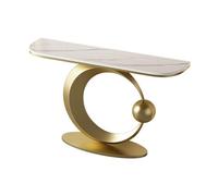 Mesa auxiliar minimalista para salón,Consola moderna y para colocar detrás del sofá,Tapa de mármol artificial,Ideal para recibidor, sala estar dormitorio(D,120*30*80cm/47.2*11.8*31.5in)