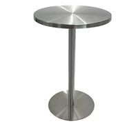 Mesa auxiliar multifuncional pequeña de metal estilo industrial de acero inoxidable para sala de estar, dormitorio, balcón, diseño simple, color B